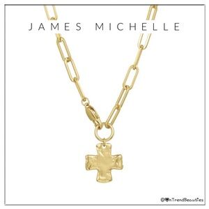 James Michelle 18” Chunky Cross Chain Necklace